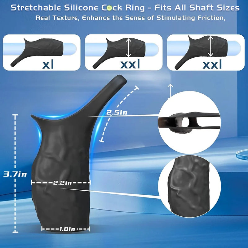 💥Supreme series for couples launched in 2025- 👑Vibrating Penis Armor Men'Health Trainer