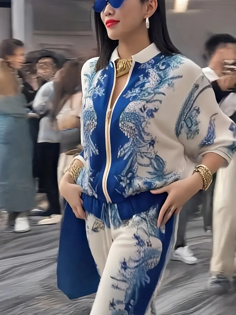 ✨HOT SALE 50% OFF ✨ 🔥Women's Elegant Zipper Two-Piece Set  🔥