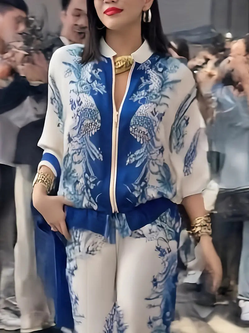 ✨HOT SALE 50% OFF ✨ 🔥Women's Elegant Zipper Two-Piece Set  🔥