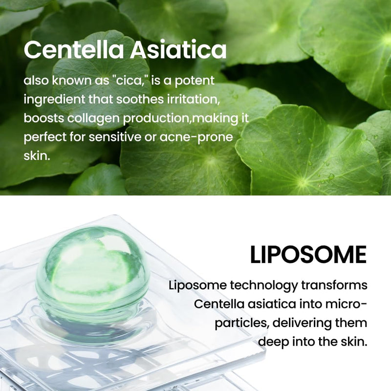 Liposome Waterful Bubble Toner, Hydrating Foam Toner for Sensitive Skin with Centella Asiatica TECA, Korean Skincare for Trouble Care (5.07 fl. oz, 150ml)