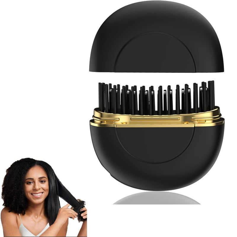 Mini Cordless Hair Straightener Brush Fast Heating with 3 Adjustable Temperature Settingsfor Daily Use, Perfect for Styling Men's Long Beards and Women's Hair, Ideal for Men,Women,Girls,Boys