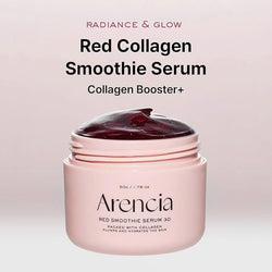 Korean Skincare Overnight Red Smoothie Face Mask Serum, Glowing & Soothing with 30% red collagen, Niacinamide, Peptide, Vitamin E