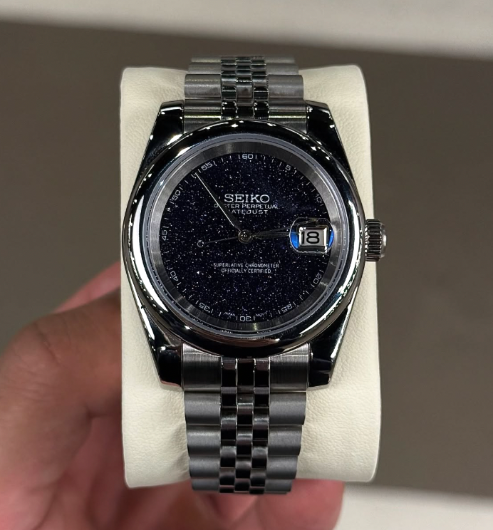 ⏳Time-limited Special⌛Galactic Galaxy Dial , Black Arabic Dial Watch with Sparkling Rhinestones