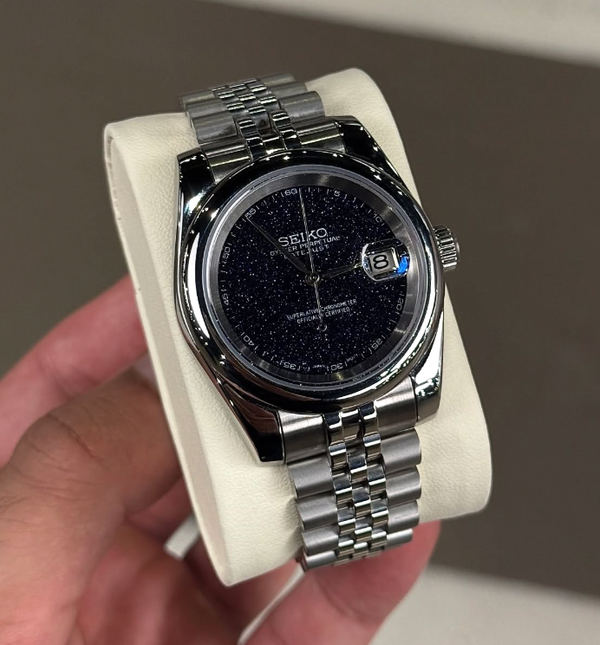 ⏳Time-limited Special⌛Galactic Galaxy Dial , Black Arabic Dial Watch with Sparkling Rhinestones