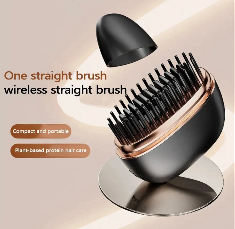 Mini Cordless Hair Straightener Brush Fast Heating with 3 Adjustable Temperature Settingsfor Daily Use, Perfect for Styling Men's Long Beards and Women's Hair, Ideal for Men,Women,Girls,Boys