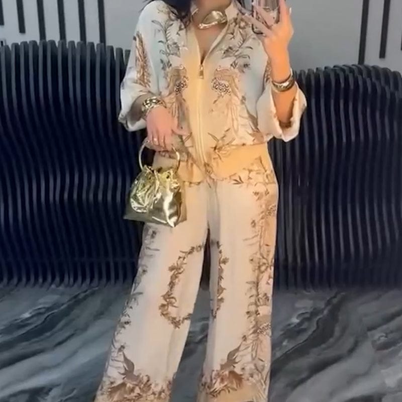 ✨HOT SALE 50% OFF ✨ 🔥Women's Elegant Zipper Two-Piece Set  🔥