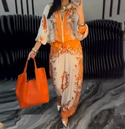 ✨HOT SALE 50% OFF ✨ 🔥Women's Elegant Zipper Two-Piece Set  🔥